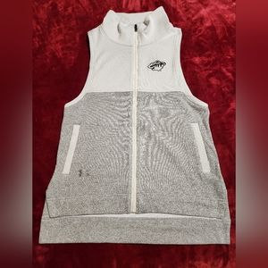 MINNESOTA WILD women's S small Under Armour zip up Vest ColdGear